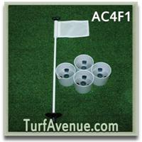 Aluminum cup (4) Flag (1)